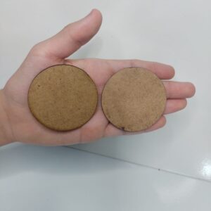 Kit 100 Apliques/bolacha 5cm Mdf Cru Pintura/artesanato/base