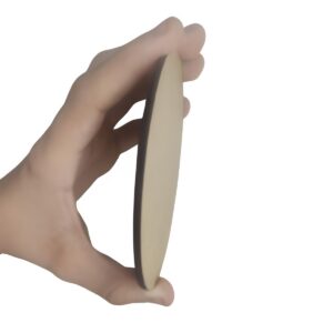 Kit Com 100 Bolachas 10x10 Mdf Cru Circulo