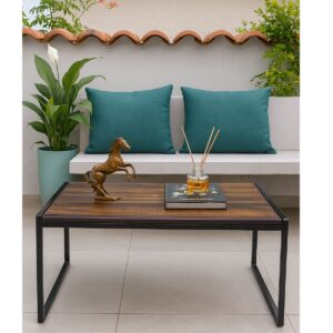 Mesinha de Centro Lateral com Pés Ferro Estrutura Reforçada