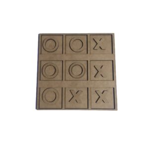 Jogo da Velha em MDF com Corte a Laser