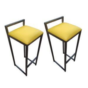 Kit 2 Banqueta Alta Premium Reforçada Para Festas Lazer Cozinha Americana Bancada