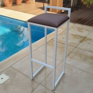 Cadeira Alta Banqueta Bar Balcão Bancada Banco Cozinha Marrom