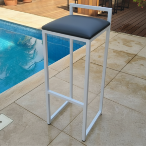 Cadeira Alta Banqueta Bar Balcão Bancada Banco Cozinha Preta