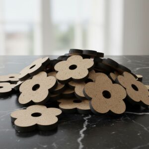 Kit Apliques Flores Decorativo Artesanato Decoração Recorte A Laser MDF Cru