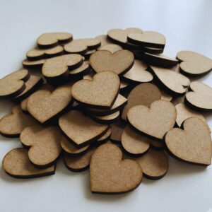 100 Aplique de Coração