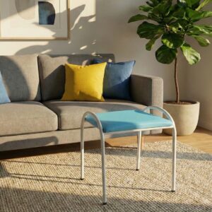 Banqueta Banco Mavie Azul Turquesa