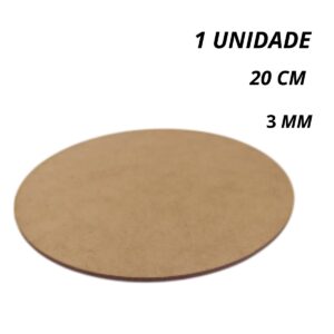 Cake Board 20cm Tabuleiro Bolo Em Mdf 3mm Redondo