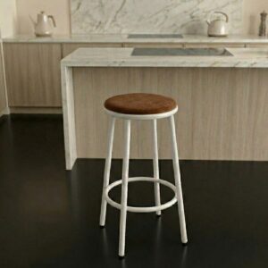 Cadeira Alta Banqueta Bar Balcão Bancada Banco Cozinha Marrom Luna