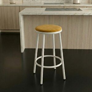 Cadeira Alta Banqueta Bar Balcão Bancada Banco Cozinha Amarelo Luna