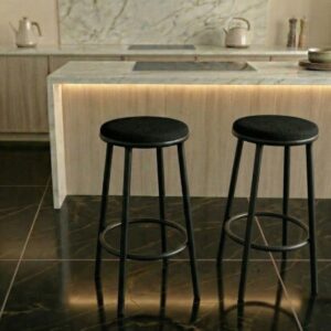 kit de banquetas para cozinha Preto