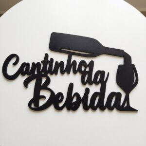 Plaquinha Cantinho da Bebida